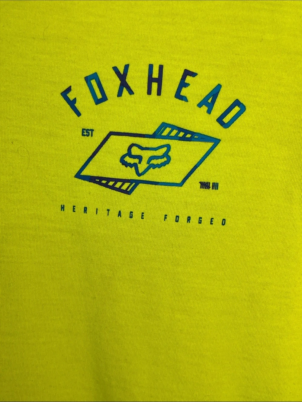 Men's Short Sleeve Crewneck Tee in Neon Yellow